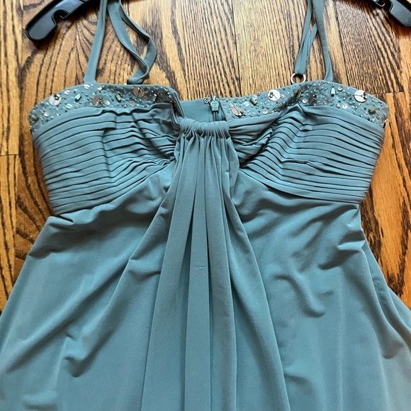 BCBGMaxAzria Teal Blue Mini Dress - Picture 7 of 11